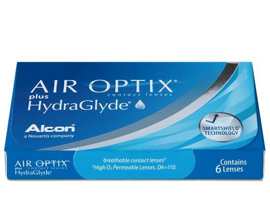 Air Optix Plus HydraGlyde Kontaktlinse, Alcon (6 Stk.)